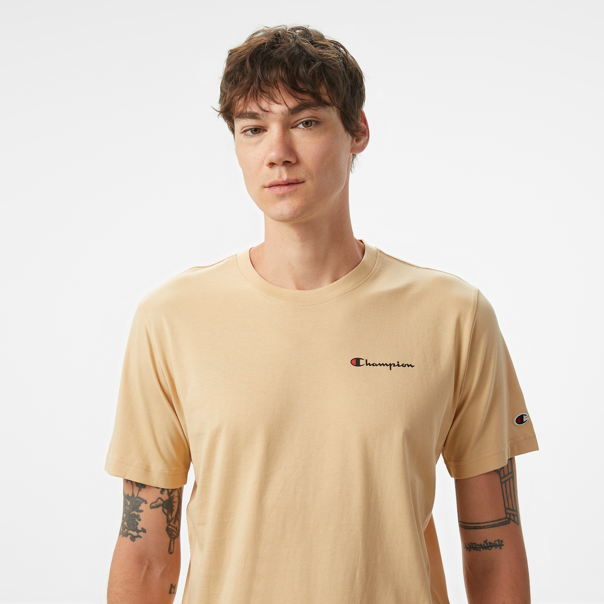 Champion Erkek Kahverengi T-Shirt