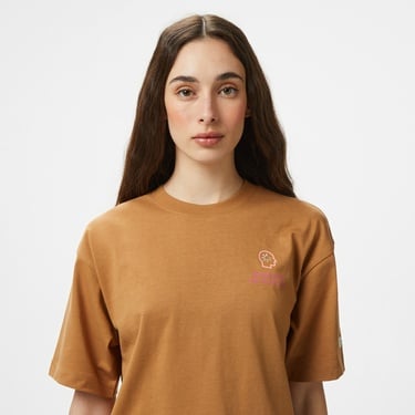  Champion Eco Future Cuffed Kadın Kahverengi T-Shirt