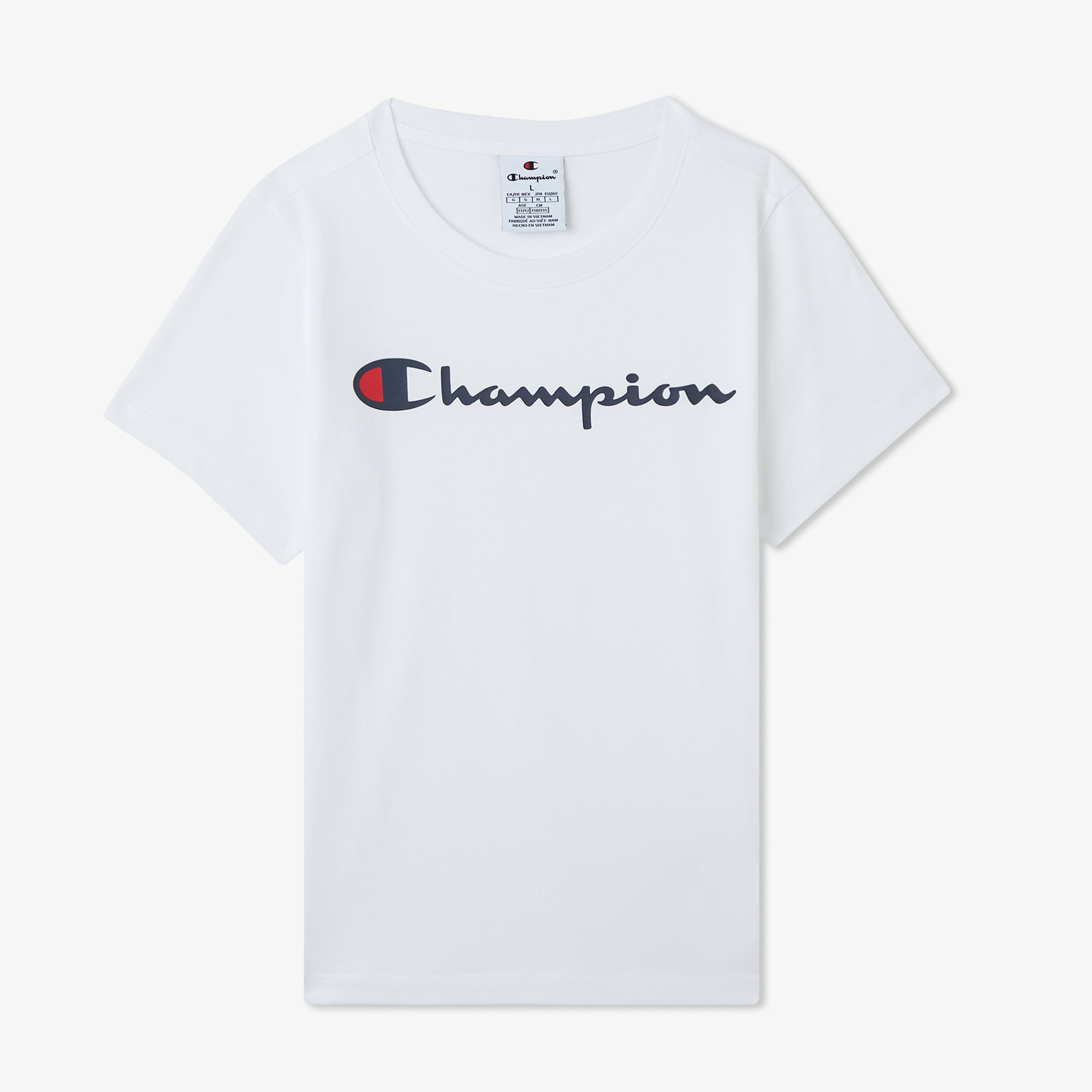  Champion Crewneck SS Çocuk Beyaz T-Shirt