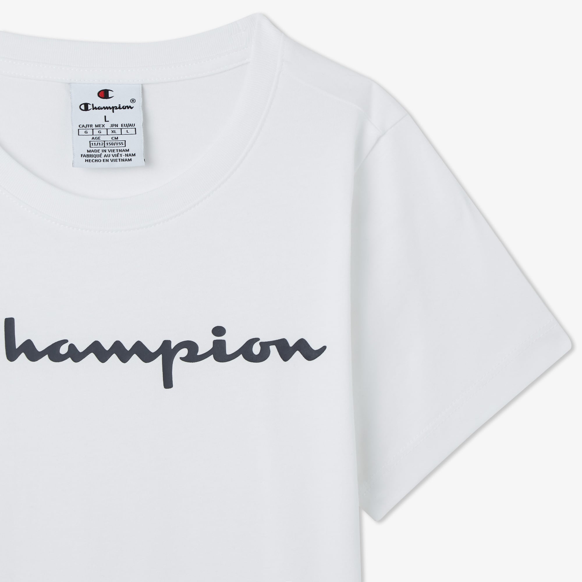 Champion Crewneck SS Çocuk Beyaz T-Shirt