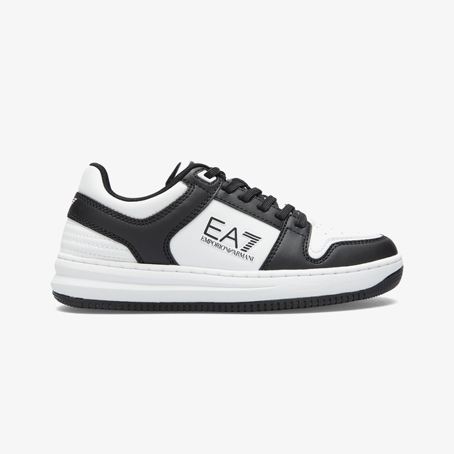  Emporio Armani Kadın Beyaz/Siyah Sneaker