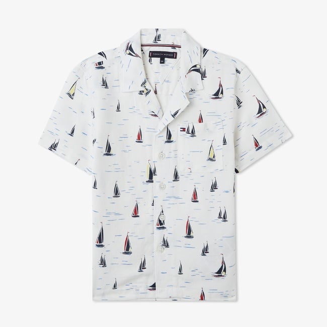  Tommy Hilfiger Çocuk Beyaz Gömlek