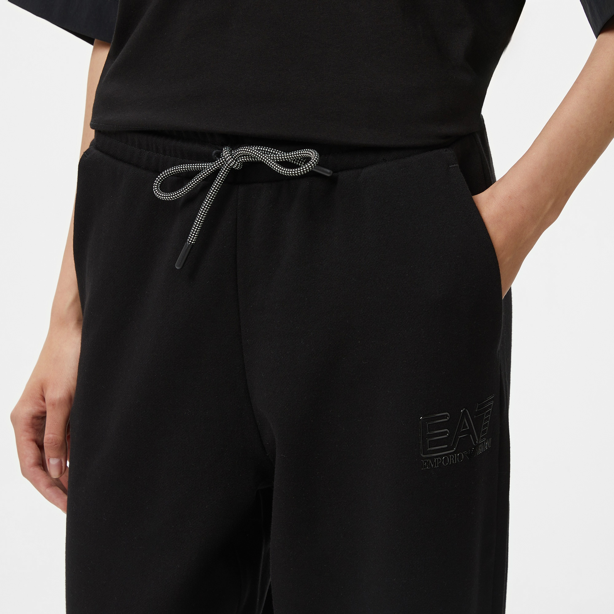 Emporio Armani Logo Kadın Siyah Eşofman Altı