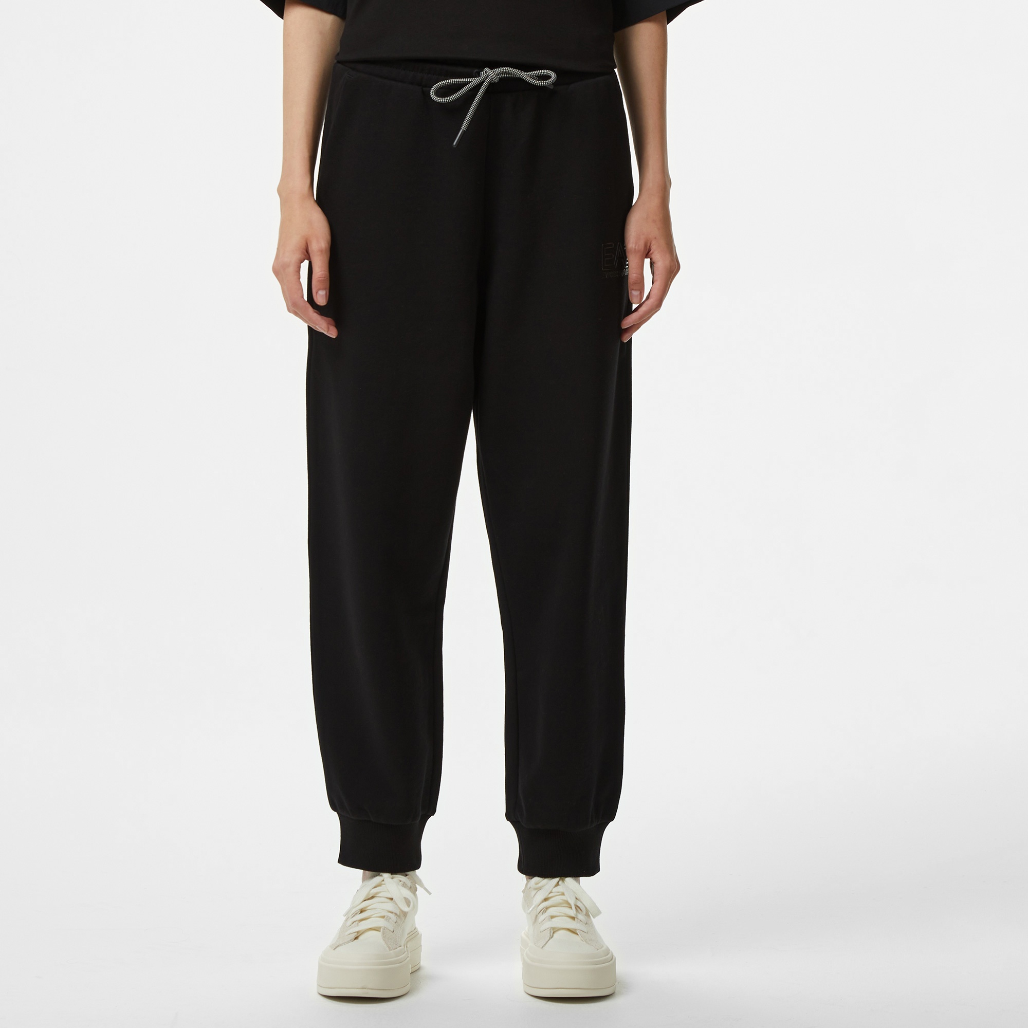 Emporio Armani Logo Kadın Siyah Eşofman Altı