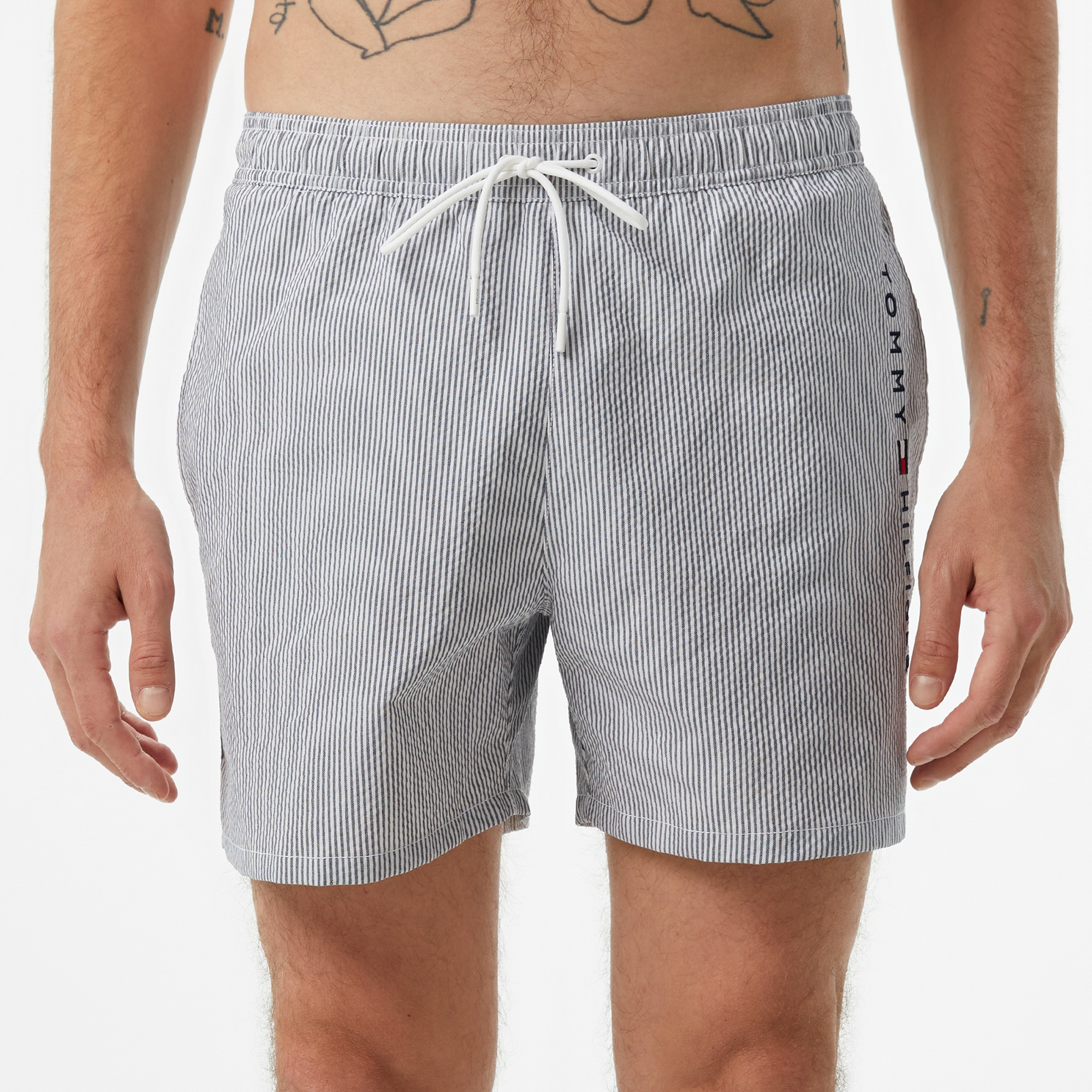 Tommy Hilfiger Medium Drawstring Erkek Gri Mayo