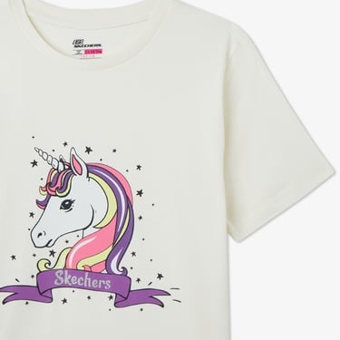  Skechers Graphic Çocuk Beyaz T-Shirt