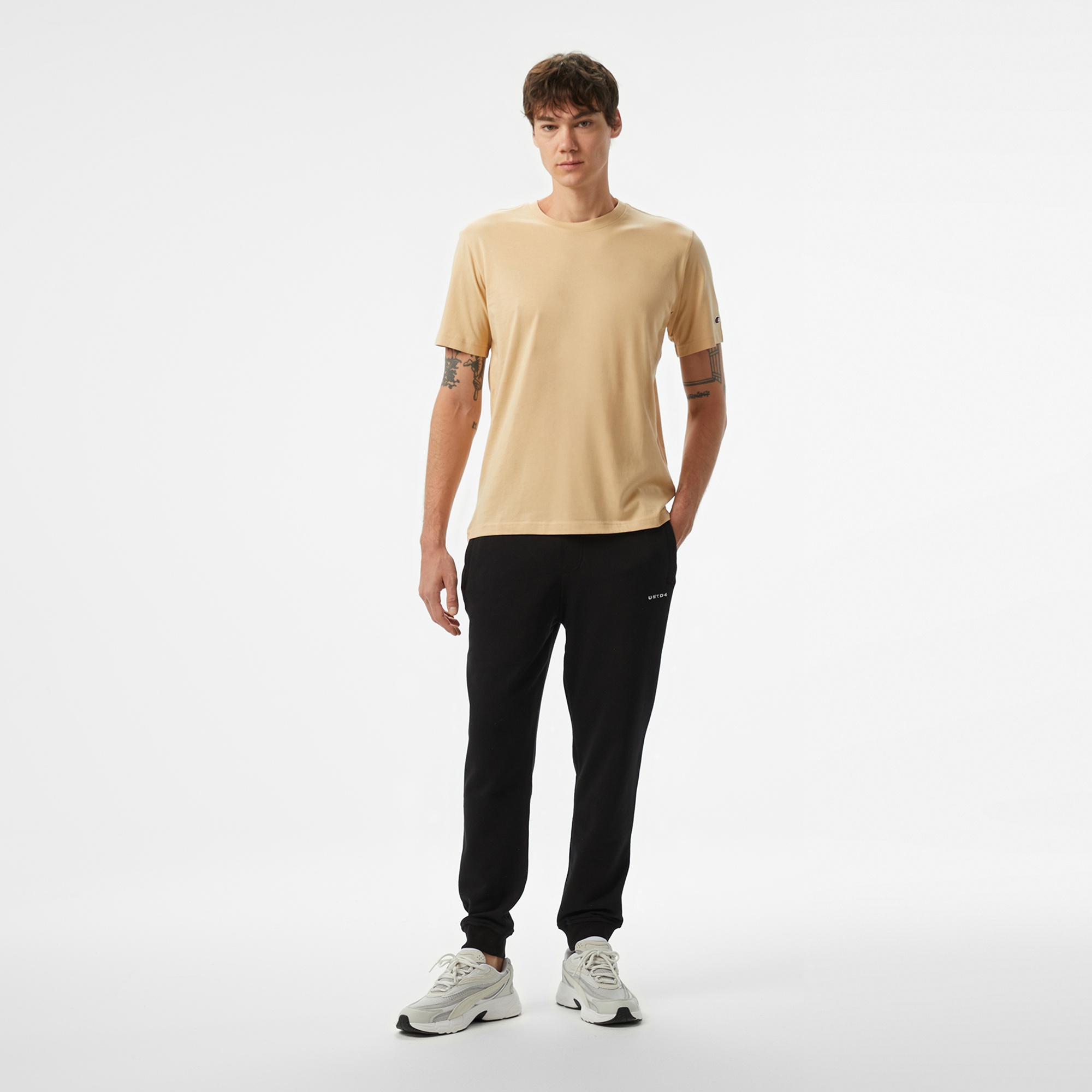 UNITED4 Erkek Siyah Oversize Sweatshirt