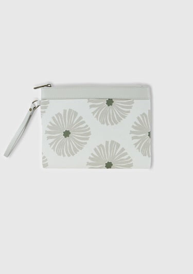  Kadın Krem Desenli Cüzdan