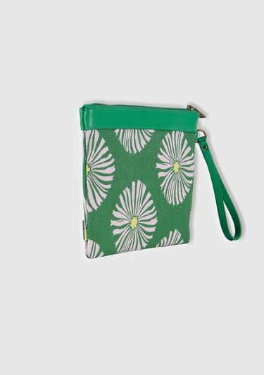  Kadın Yeşil Desenli Cüzdan