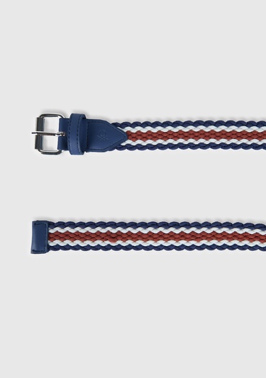  Erkek Lavanta Mavisi Örgü Kemer