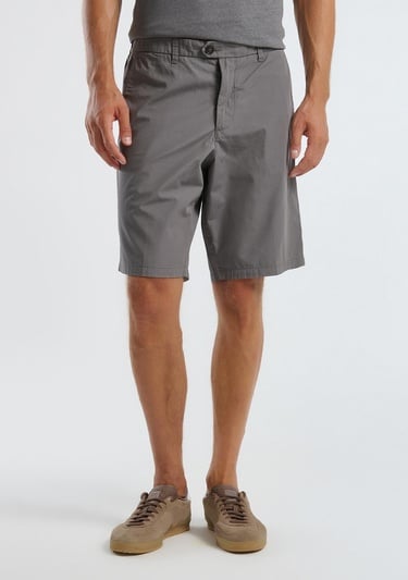  Erkek Antrasit %100 Koton Paraşüt Kumaş Bermuda Şort