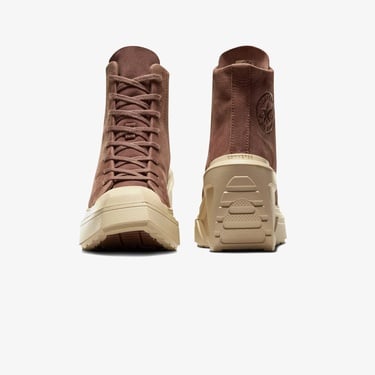  Converse Chuck 70 De Luxe Wedge Kadın Kahverengi Deri Platform Sneaker