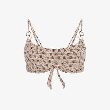  Guess Wired Printed Kadın Bej Bikini Üstü
