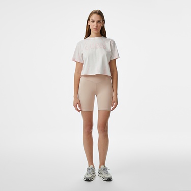  Guess Genziana Crop Mid Organiceam 180 Kadın Pembe T-Shirt