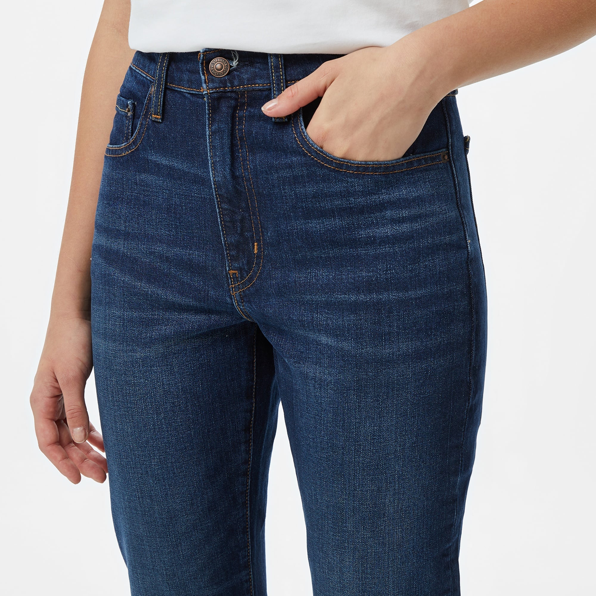 Levi's 724 High Rise Straight Kadın Lacivert Jean