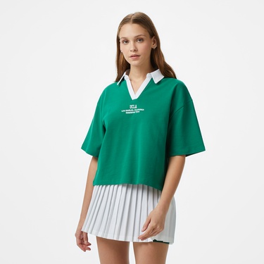  UCLA Polly Kadın Yeşil T-Shirt