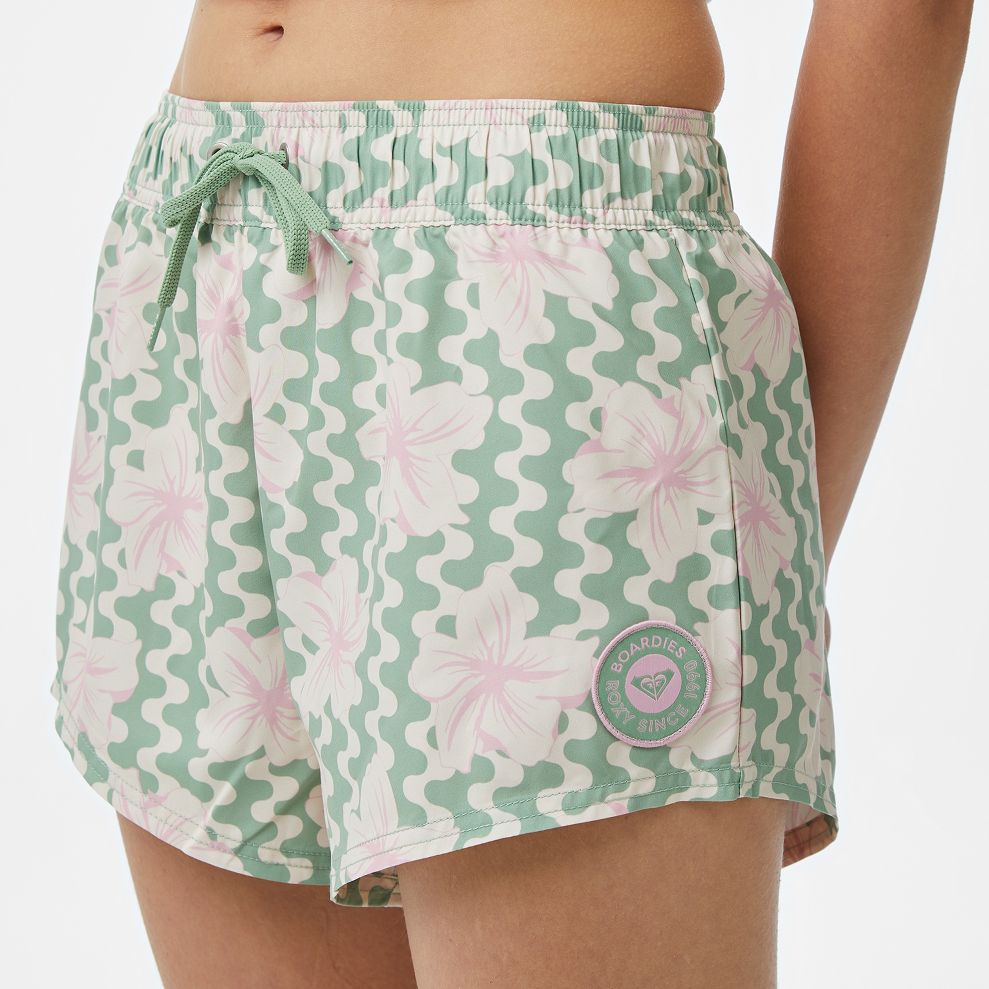Roxy No Bad Waves Kadın Yeşil Deniz Şortu