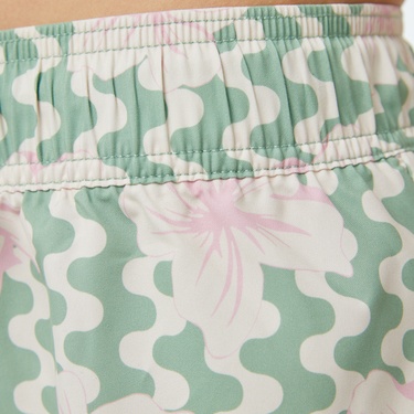  Roxy No Bad Waves Kadın Yeşil Deniz Şortu