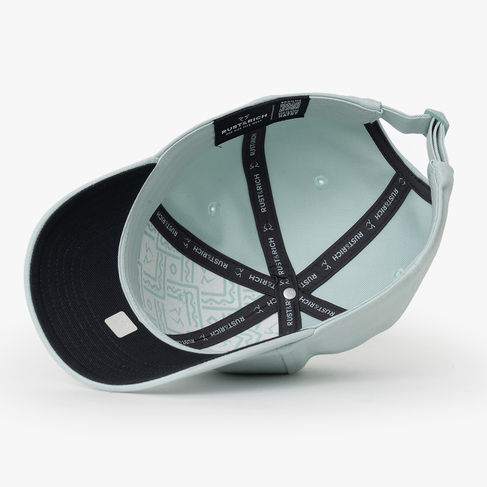 RustandRich Kadın Erkek Mint Yeşili Baseball Şapka-Timeless Collection-Basic