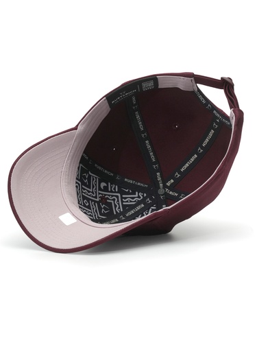  RustandRich Kadın Erkek Bordo Baseball Şapka-Timeless Collection-Basic