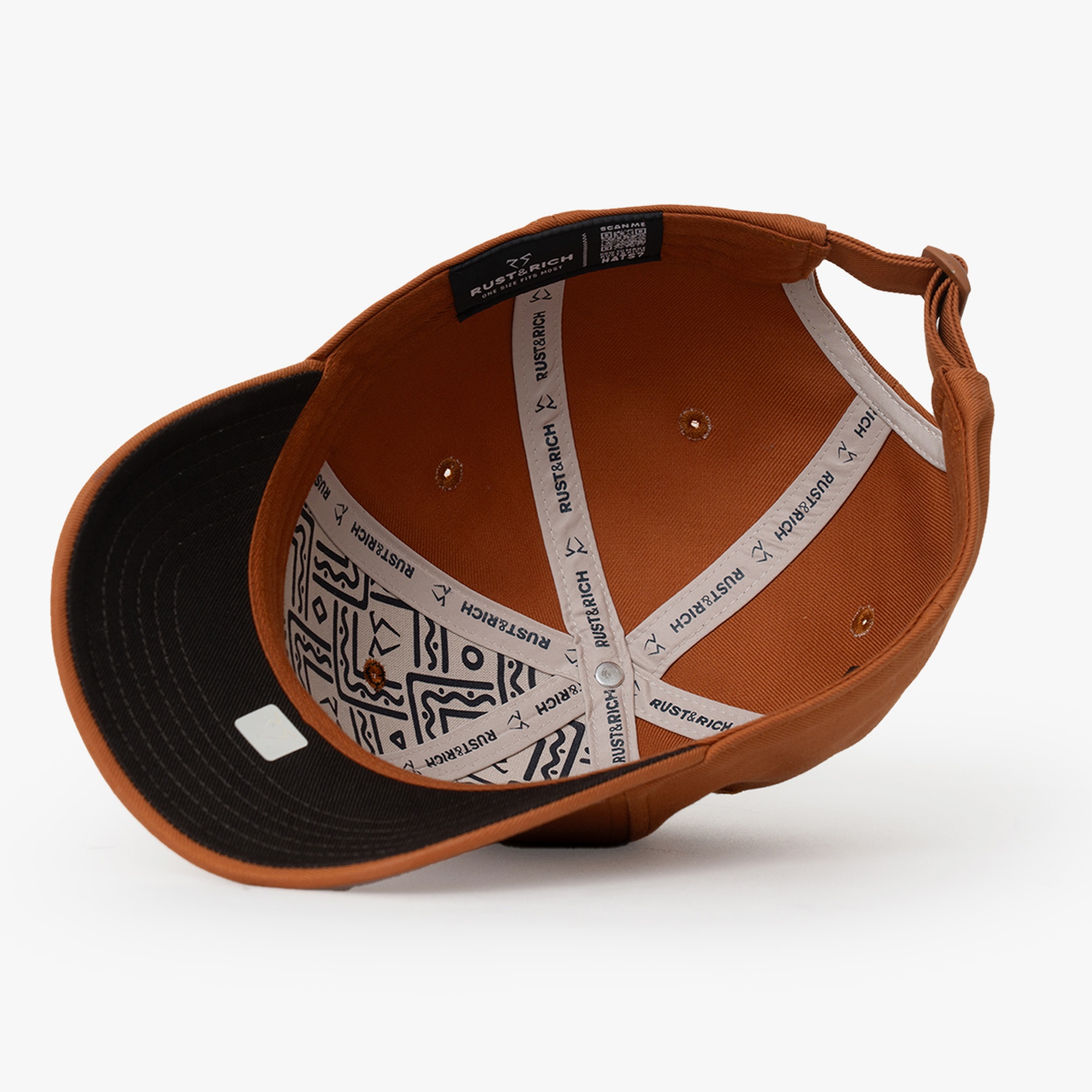 RustandRich Kadın Erkek Taba Baseball Şapka-Timeless Collection-Basic