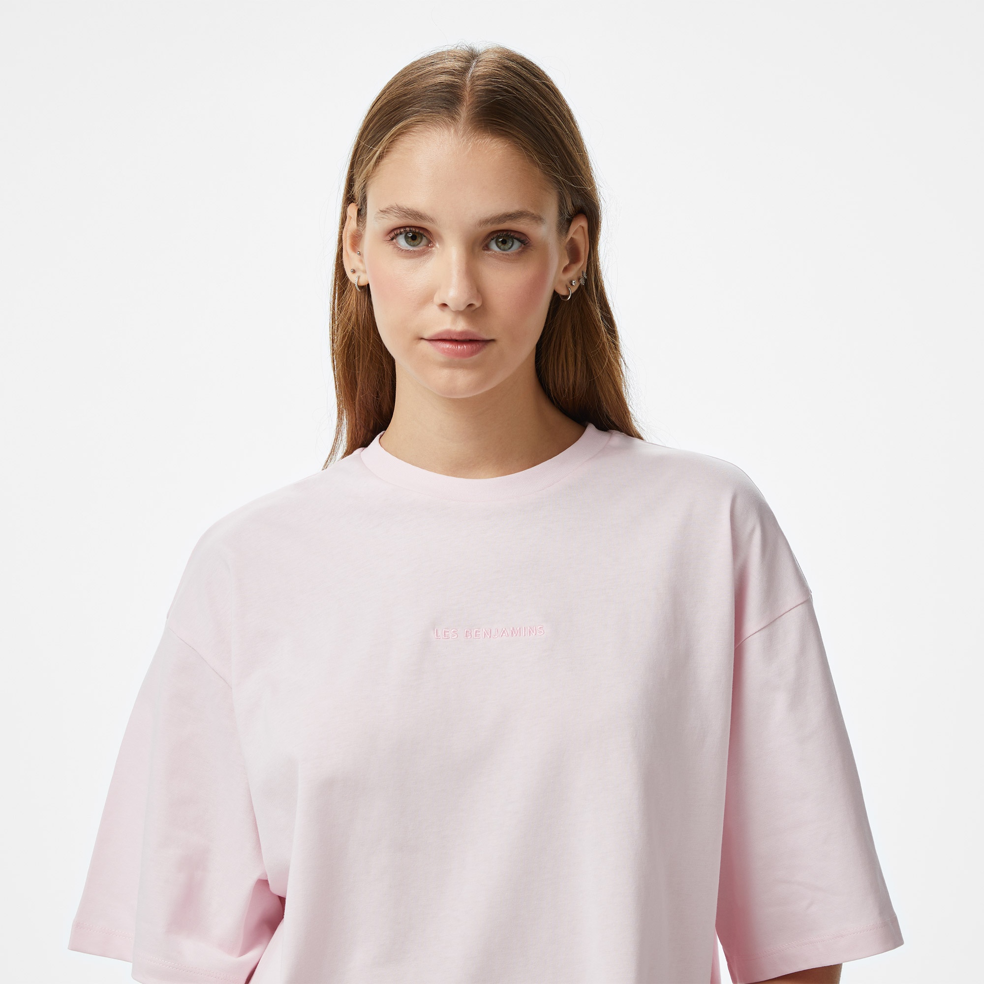 Les Benjamins Essentials Kadın Pembe T-Shirt