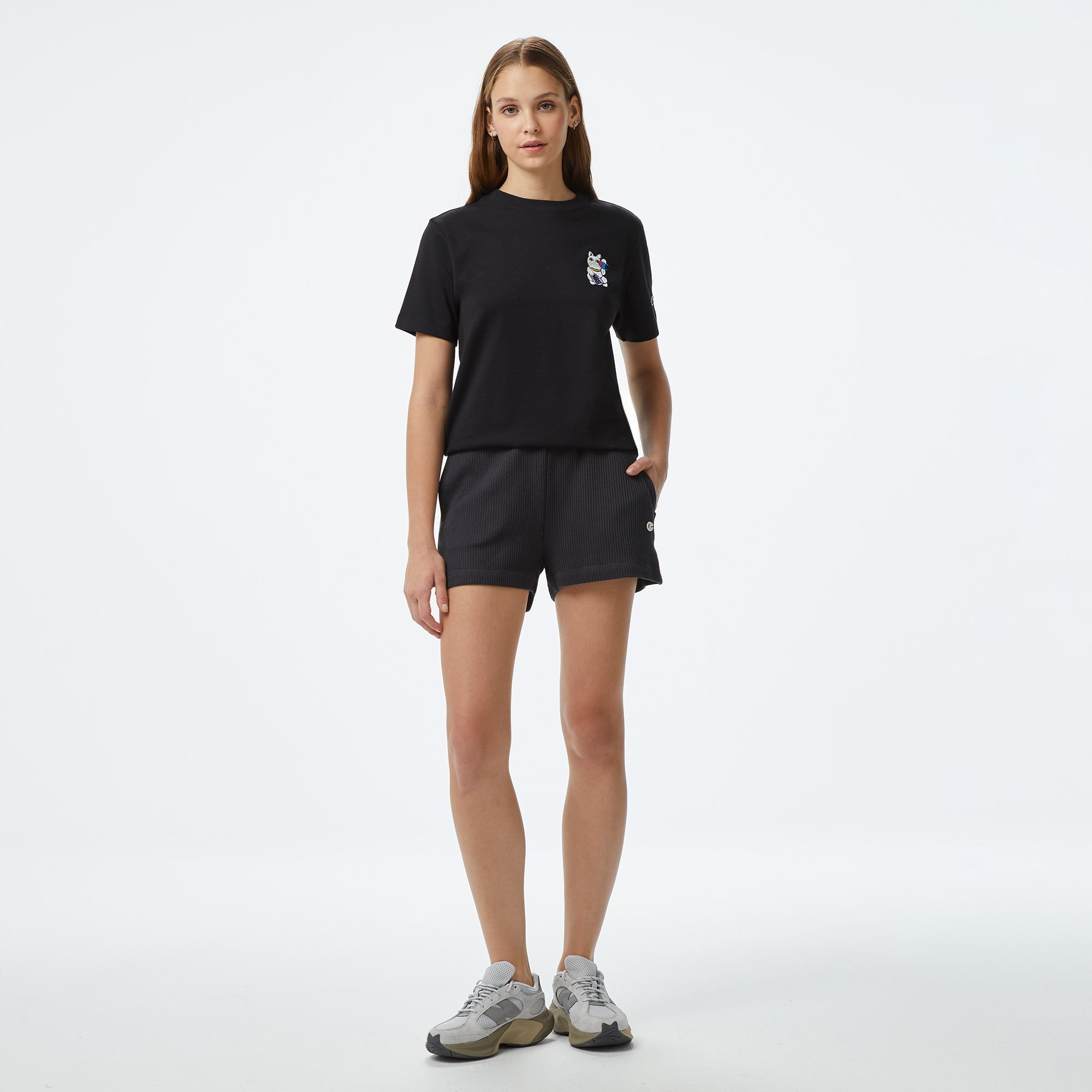 Champion Sporting Goods Kadın Siyah T-Shirt