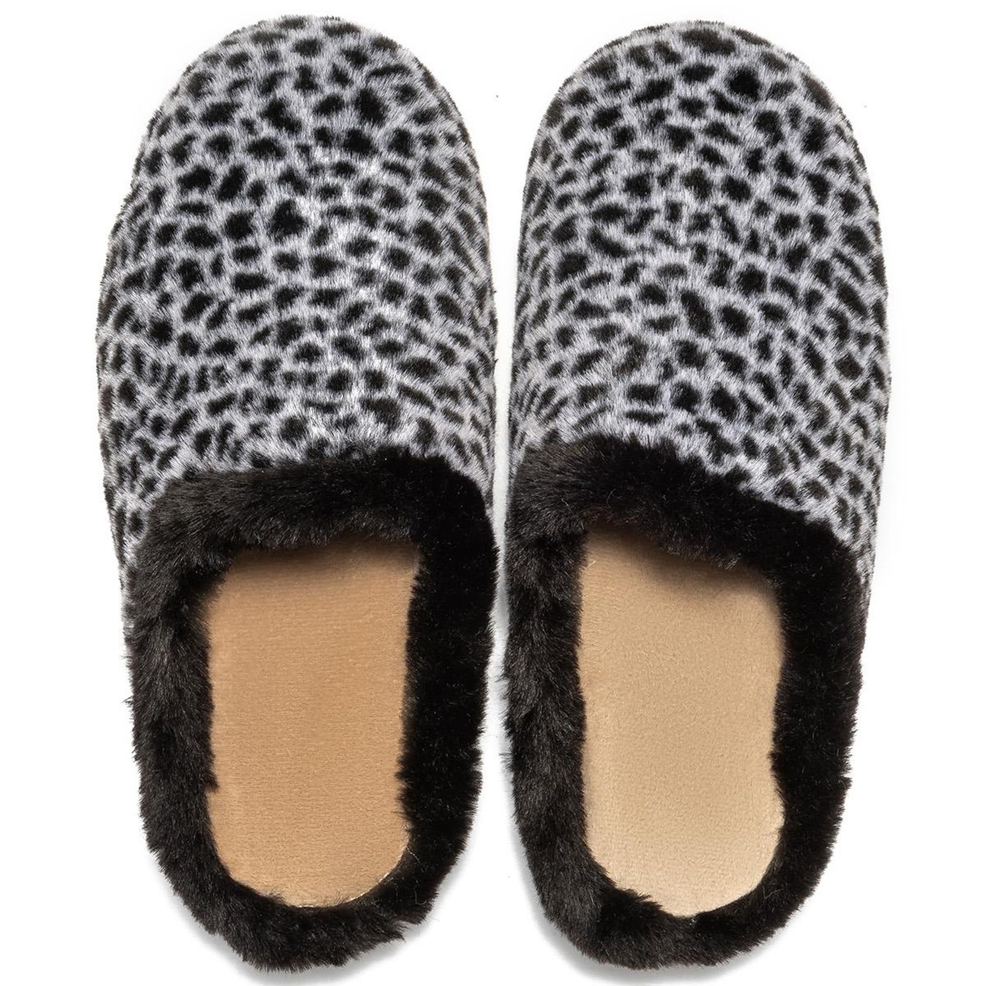 Leopar Kadın Ev Terliği Siyah 36/41