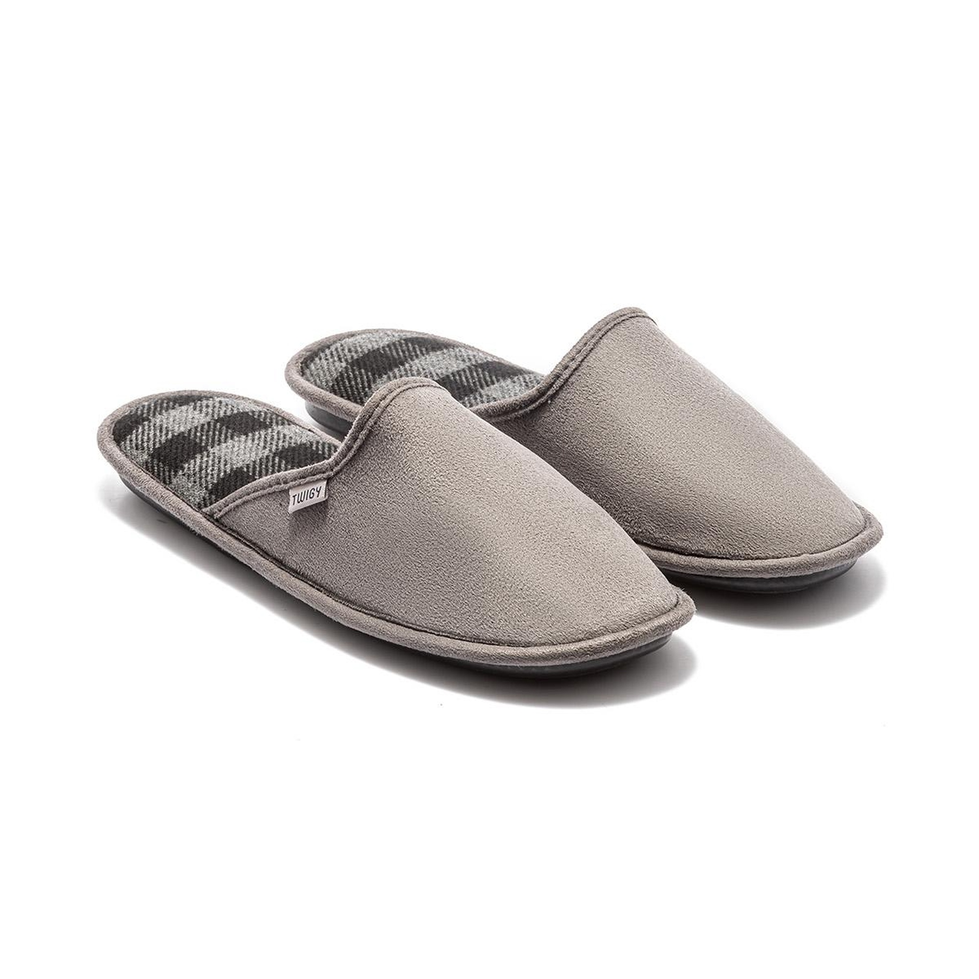 Ekose Erkek Ev Terliği Gri-3 41/46