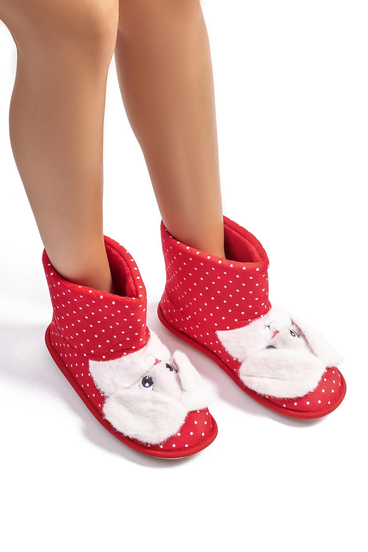  Bunny Kadın Ev Botu Kırmızı 36/41