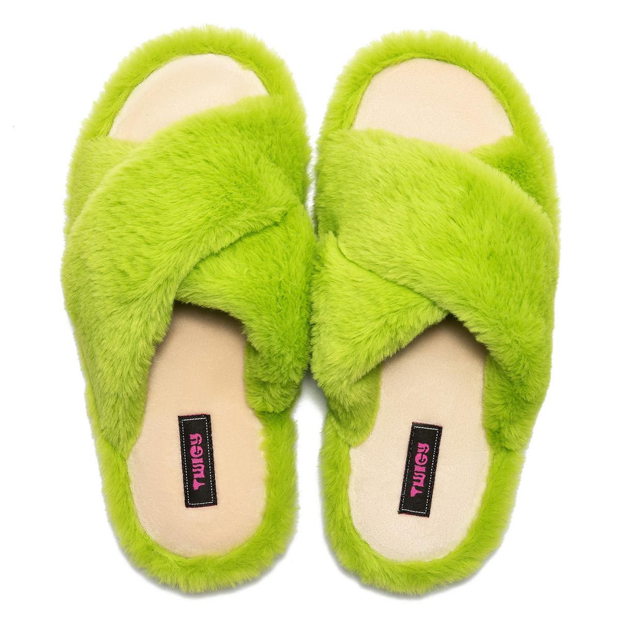 Çapraz Peluş Kadın Ev Terliği Yeşil 36/41