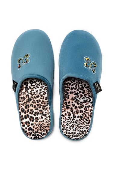  Kelebek Kadın Ev Terliği Mavi 36/40