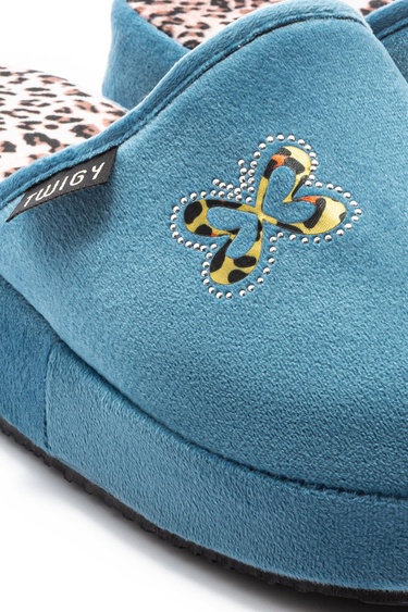  Kelebek Kadın Ev Terliği Mavi 36/40