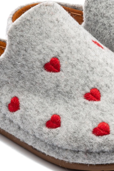  Buket Çocuk Ev Terliği Gri 30/35