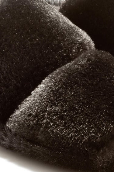  Mona Peluş Kadın Ev Terliği Siyah 36/41