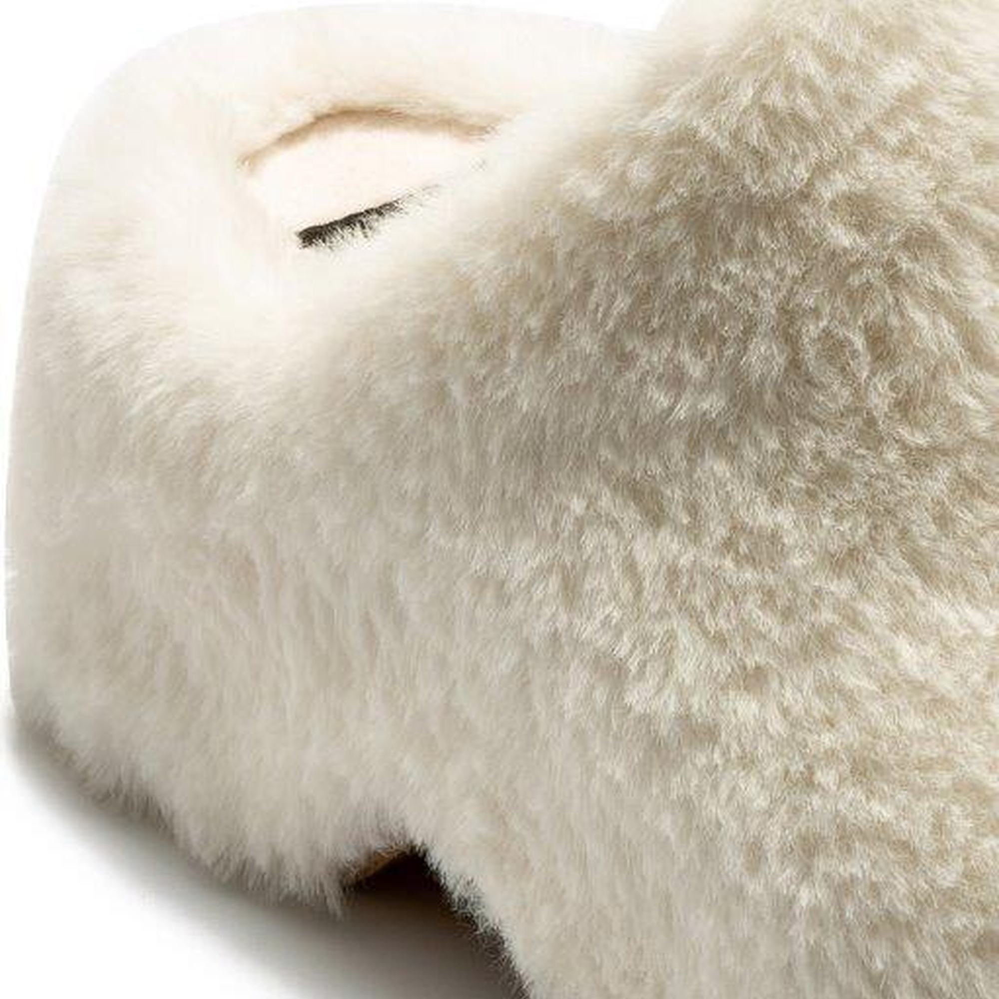 Lilo Peluş Kadın Topuklu Ev Terliği Beyaz 36/40