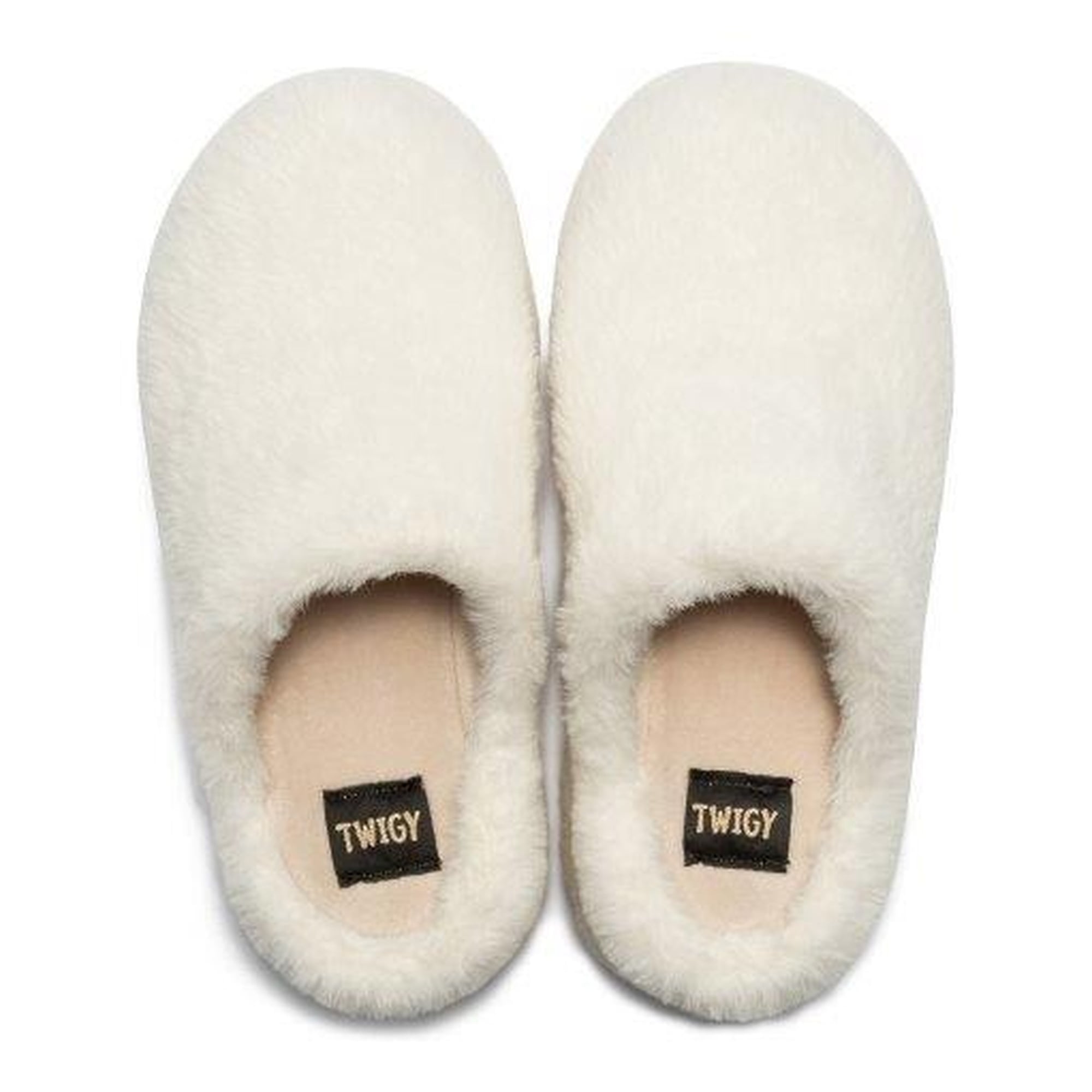 Lilo Peluş Kadın Topuklu Ev Terliği Beyaz 36/40