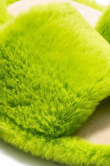  Lisa Peluş Kadın Ev Terliği Yeşil 36/41