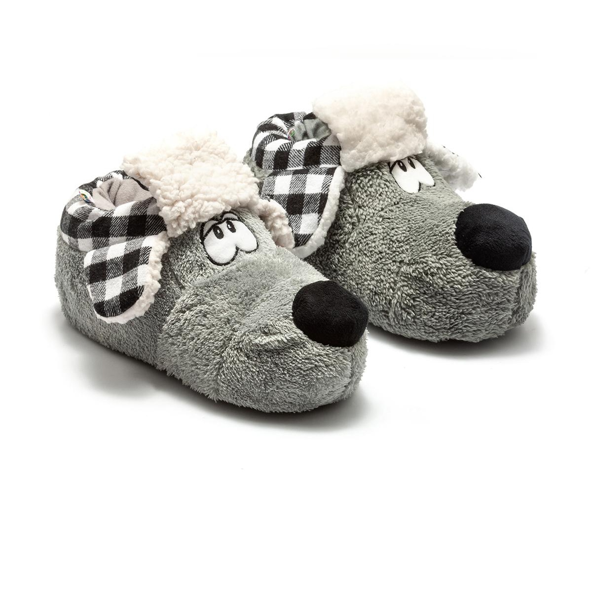 Dodo Kadın,Garson Boy Hayvanlı Panduf Gri 36/41