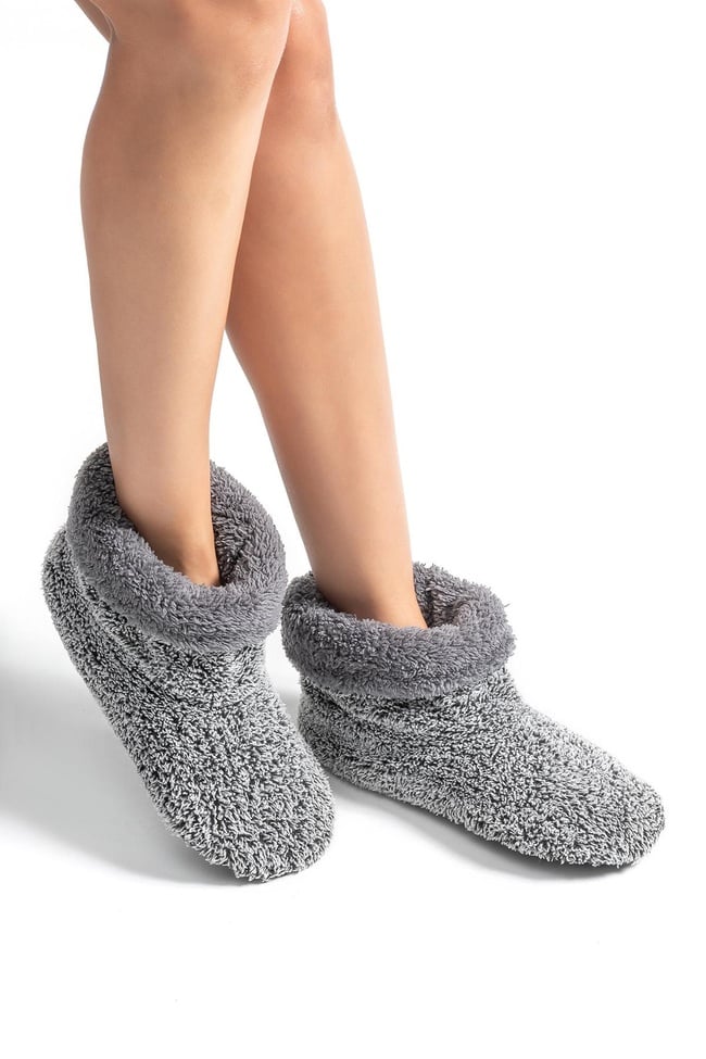  Comfy Kadın,Garson Boy Ev Botu Gri 36/41