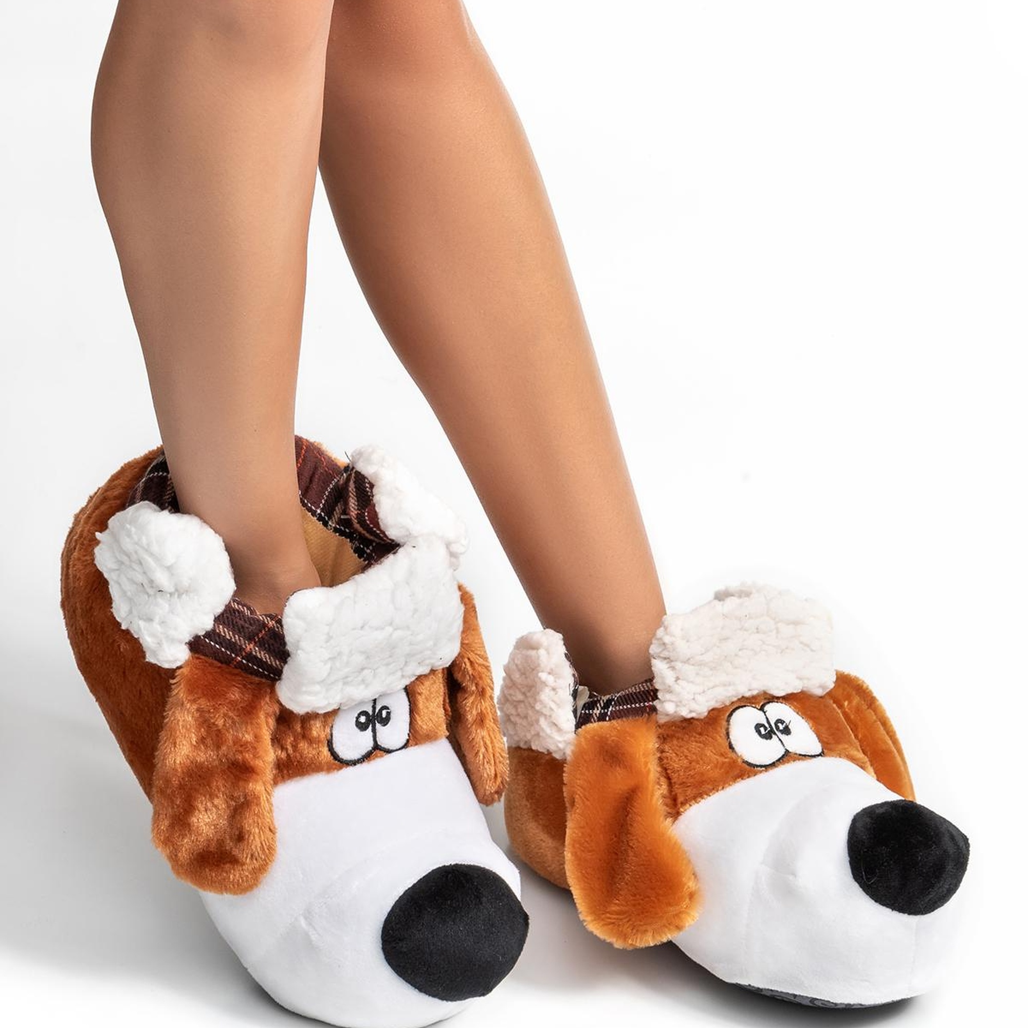 Bobo Kadın,Garson Boy Hayvanlı Panduf Kahverengi 36/41