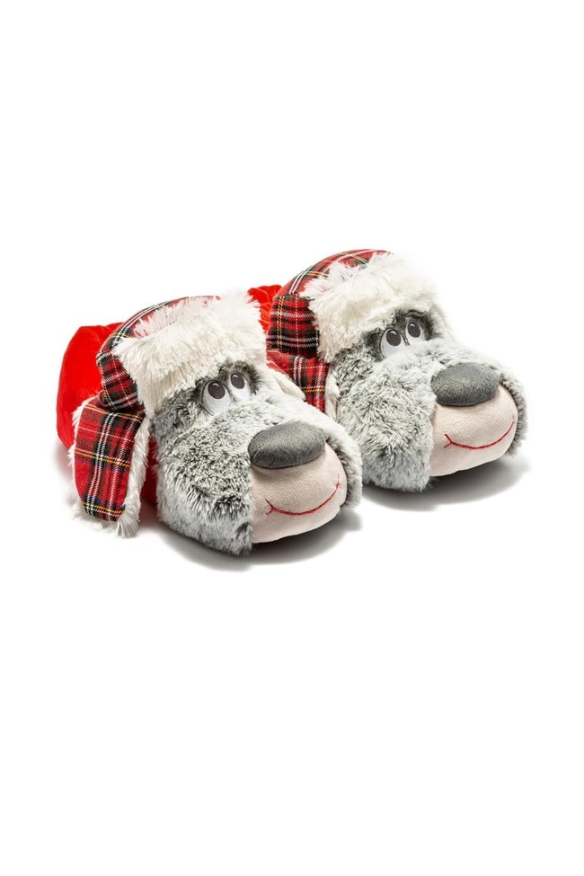  Goldi Erkek Hayvanlı Panduf Gri 41/46