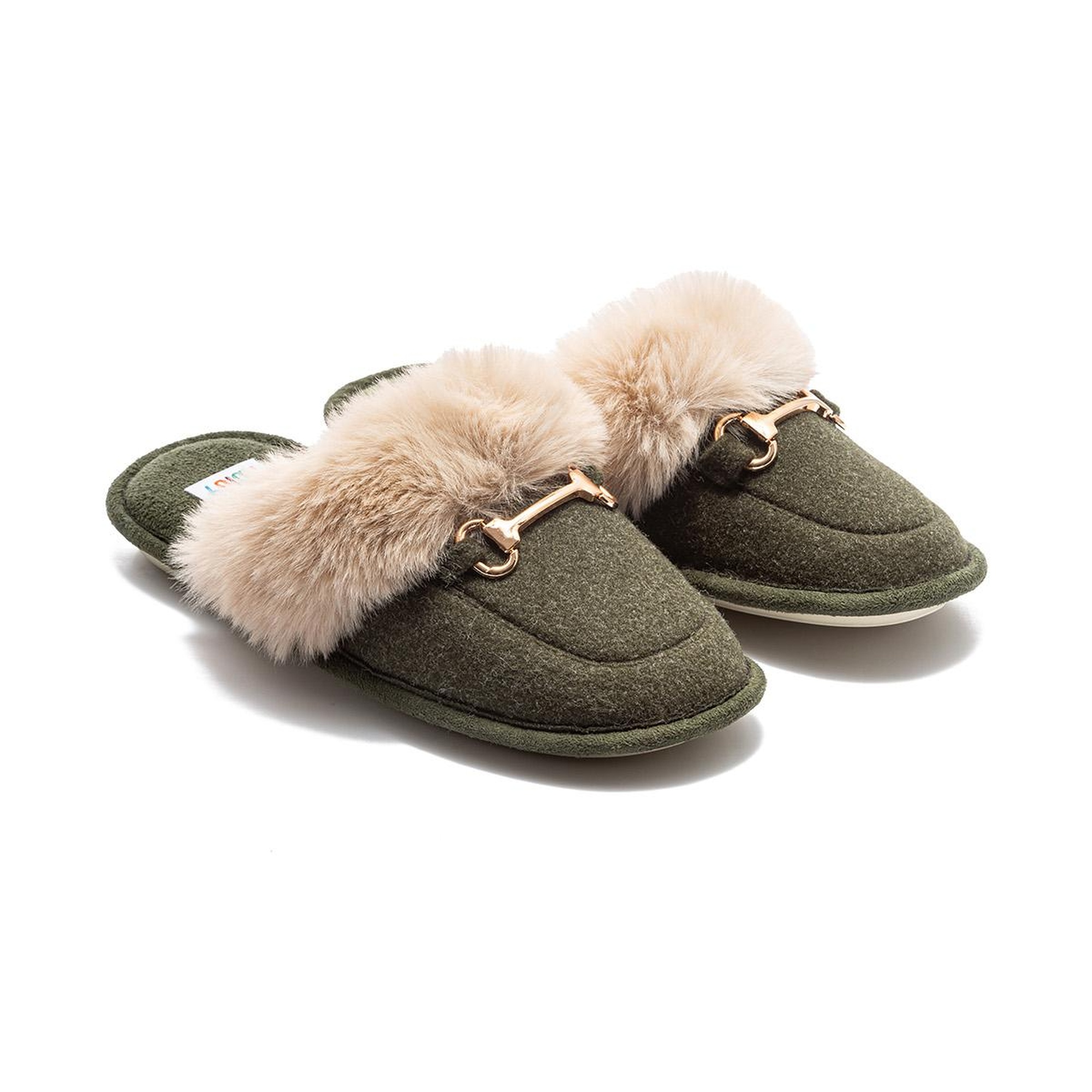 Ania Kadın Tokalı Ev Terliği Yeşil 36/41