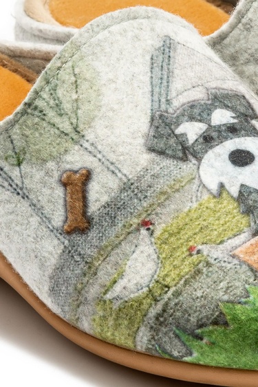  Köpek Kadın Ev Terliği Gri 36/41