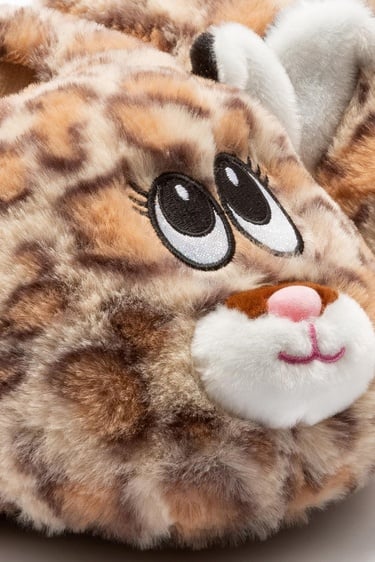  Tigy Çocuk Hayvanlı Panduf Kahverengi 30/35