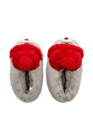  Griso Kadın Hayvanlı Panduf Gri 36/41