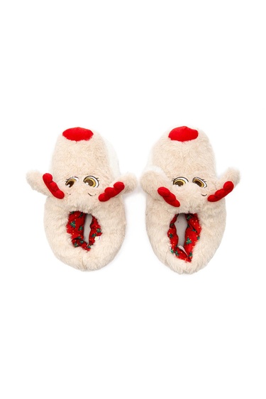  Betty Kadın Hayvanlı Panduf Bej 36/41