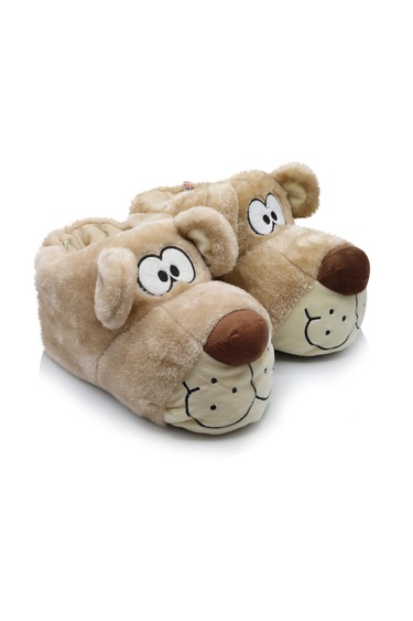  Fibert Kadın, Garson Boy Hayvanlı Panduf Bej 36/41