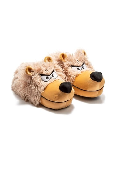  Kırpık Erkek Hayvanlı Panduf Bej 41/46