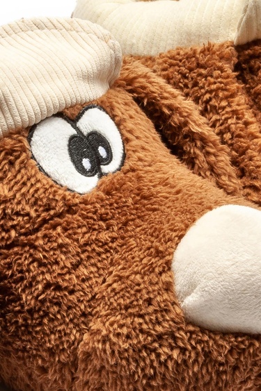  Didi Kadın,Garson Boy Hayvanlı Panduf Kahverengi 36/41